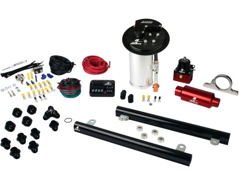 Aeromotive A1000 In-Tank Pump Gas Fuel System with 5.4L CJ Fuel Rails, 10-17 Mustang GT 17323