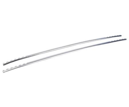 Daniel Carpenter 1987-93 Door Arm Rest Chrome Trim Strips E7ZZ-6124150