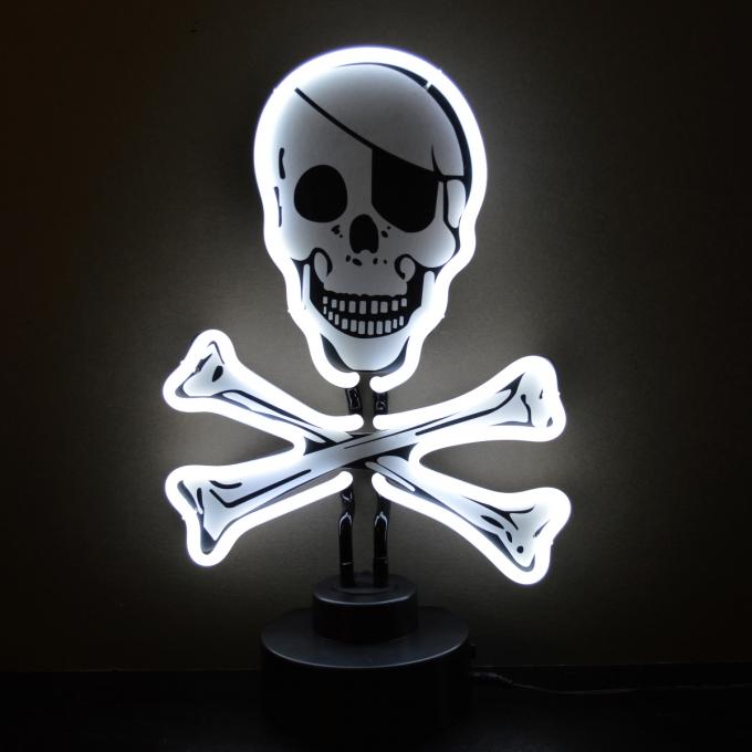 Neonetics Neon Sculptures, Skull and Crossbones Neon Sculpture