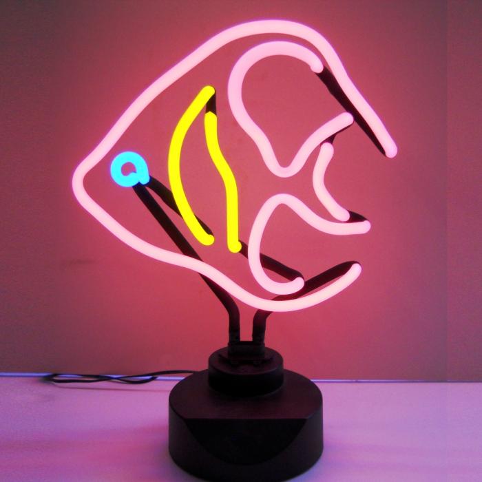 Neon Sculptures, Angelfish Neon Sculpture Mustang Depot
