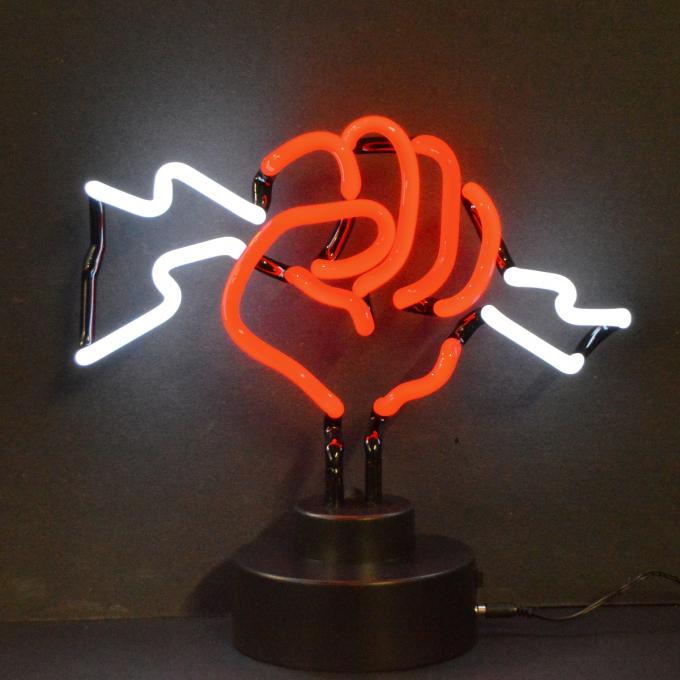 Neon Sculptures, Fist with Lightning Neon Sculpture Mustang Depot