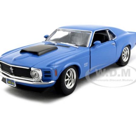 1970 Ford Mustang Boss 429 Blue 1/24 Diecast Model Car 