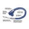 Taylor Cable Universal 10.4mm 409 Series Spark Plug/Coil Wire Repair Kits, Coil Wire Kit, Blue 45969