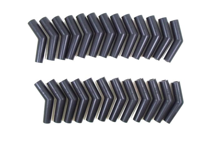 Taylor Cable Universal Silicone Spark Plug Boots, 135&deg; Spark Plug Boot Angle, Black 46205