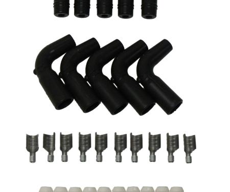 Taylor Cable 180&deg;/90&deg; Impala SS/Camaro SS Optispark Spark Plug Boots with Terminals 46066