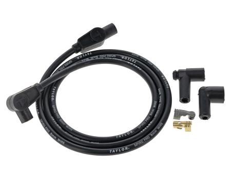 Taylor Cable Universal 8mm Spiro-Pro Spark Plug/Coil Wire Repair Kits, 90&deg;/180&deg; Plug Boot, Black 45403