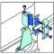 Taylor Cable Universal V8 Vertical Wire Loom Kit, 10.4mm Spark Plug Wire Dimension, Blue 42563