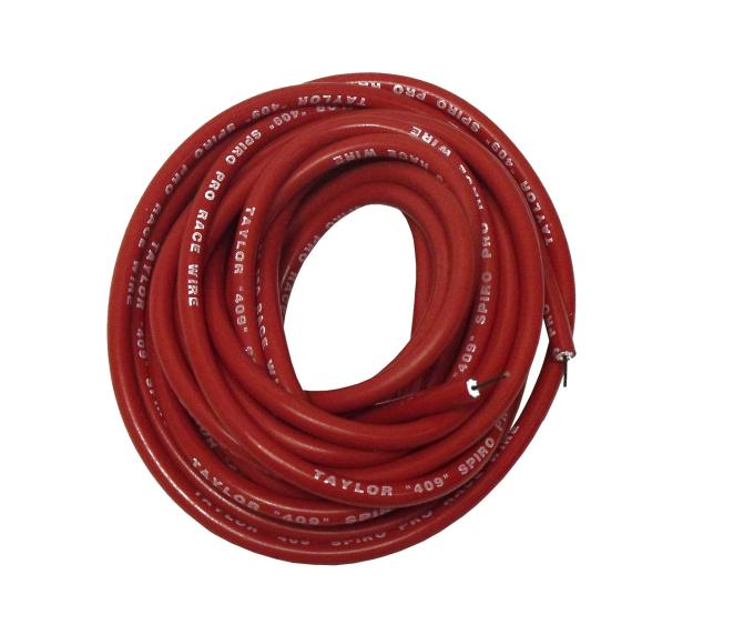 Taylor Cable 10.4mm 409 Series Bulk Spark Plug Wire, Red, 30 Feet 36271