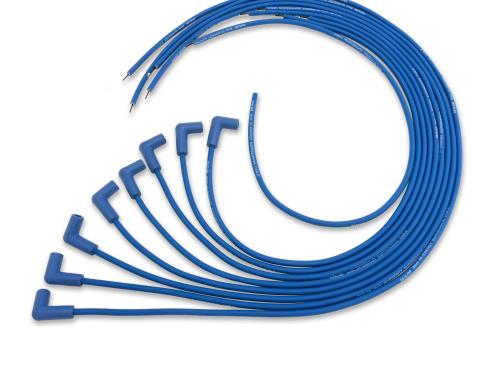 Taylor Cable Universal 8mm High Energy Spark Plug Wire Set, 8 Cylinders, 90&deg; Spark Plug Boot Angle, Blue 60651