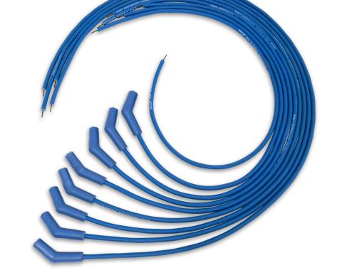 Taylor Cable Universal 8mm High Energy Spark Plug Wire Set, 8 Cylinders, 135&deg; Spark Plug Boot Angle, Blue 60653