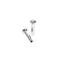 AMD Door Lock Knobs, Chrome Pair, 68-74 Ford Car and Truck X536-8068-P