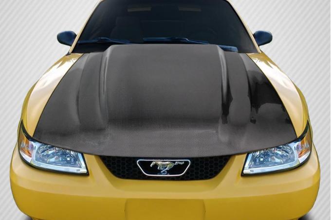 Extreme Dimensions 1999-2004 Ford Mustang Carbon Creations Cowl Carbon Fiber Hood 115529