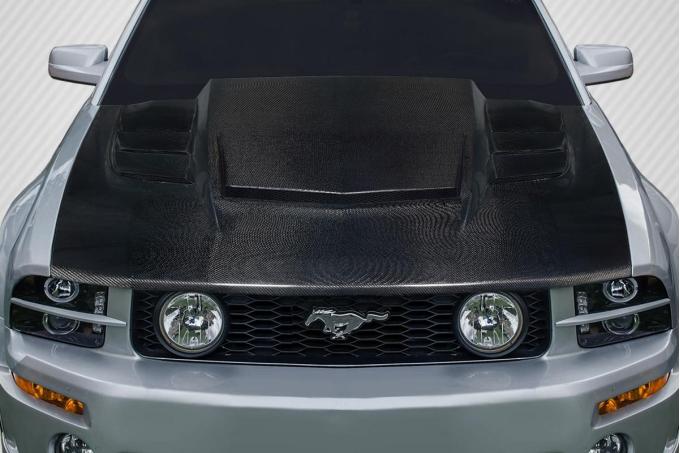 Extreme Dimensions 2005-2009 Ford Mustang Carbon Creations Interceptor Carbon Fiber Hood 118077