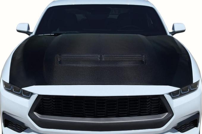 Extreme Dimensions 2024-2025 Ford Mustang Carbon Creations GT OEM Look Carbon Fiber Hood 120039