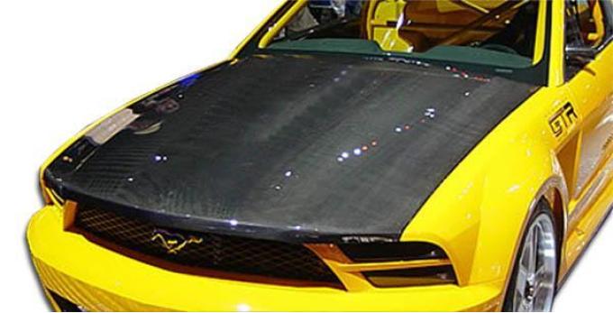 Extreme Dimensions 2005-2009 Ford Mustang Carbon Creations OEM Look Carbon Fiber Hood 102724