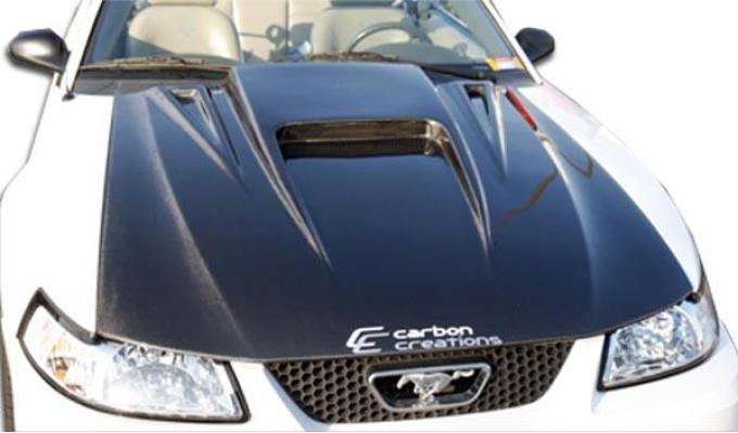 Extreme Dimensions 1999-2004 Ford Mustang Carbon Creations Spyder 3 Carbon Fiber Hood 102722
