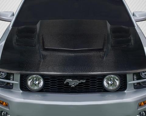 Extreme Dimensions 2005-2009 Ford Mustang Carbon Creations Interceptor Carbon Fiber Hood 118077