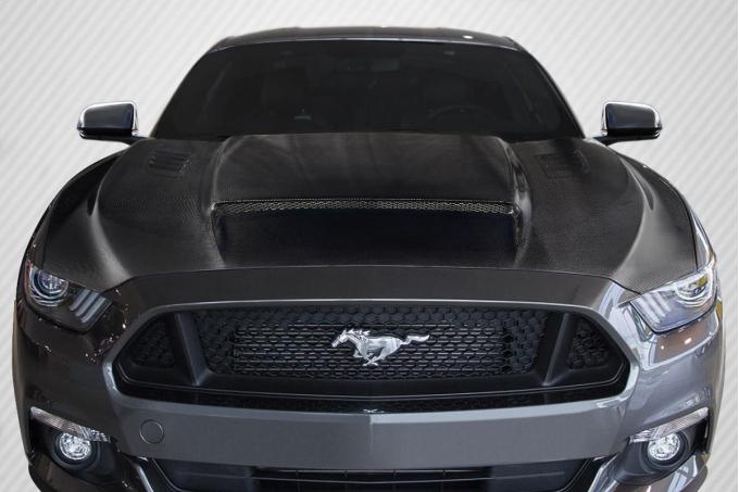 Extreme Dimensions 2015-2017 Ford Mustang Carbon Creations CVX V2 Carbon Fiber Hood 113413