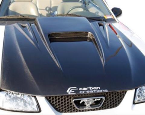 Extreme Dimensions 1999-2004 Ford Mustang Carbon Creations Spyder 3 Carbon Fiber Hood 102722