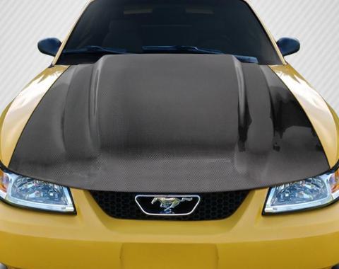 Extreme Dimensions 1999-2004 Ford Mustang Carbon Creations Cowl Carbon Fiber Hood 115529