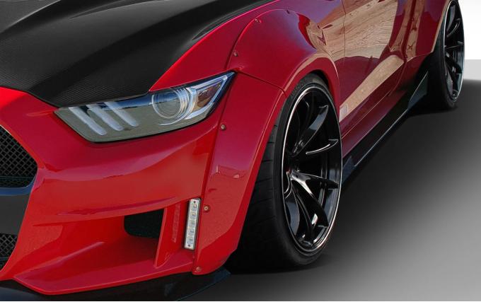 Extreme Dimensions 2015-2017 Ford Mustang Duraflex Grid Fender Flare 112566