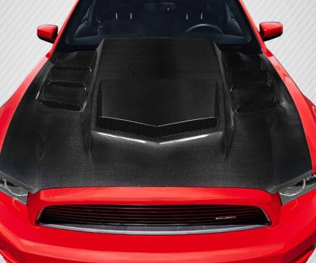 Extreme Dimensions 2013-2014 Ford Mustang Carbon Creations Interceptor Carbon Fiber Hood 118126