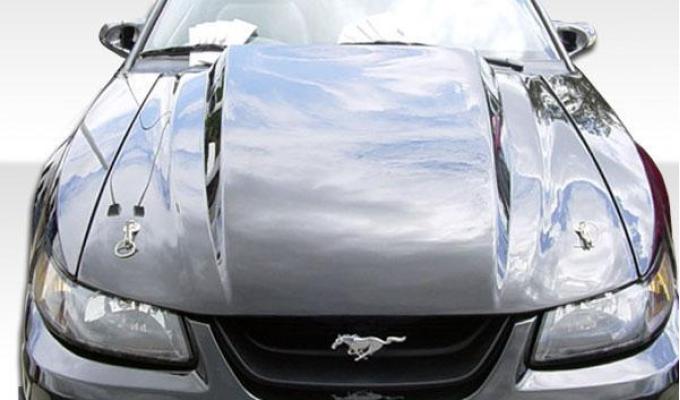 Extreme Dimensions 1999-2004 Ford Mustang Duraflex Cowl Hood 102075