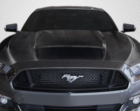 Extreme Dimensions 2015-2017 Ford Mustang Carbon Creations CVX V2 Carbon Fiber Hood 113413