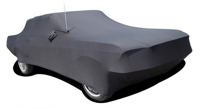 Mustang Car Cover Fastback, Onyx Satin Indoor, Black, 1965-1968