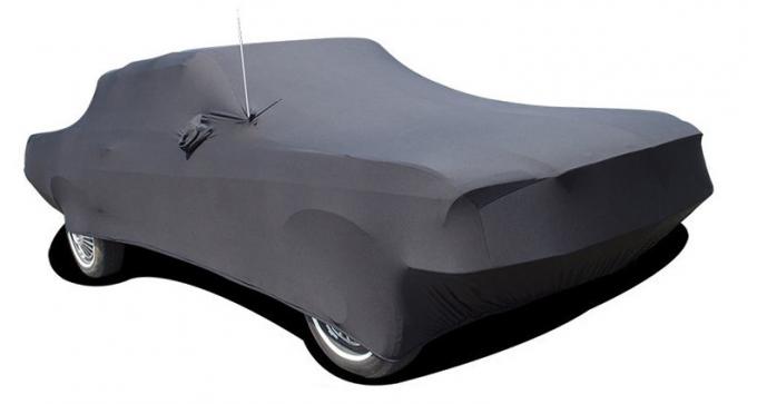 Mustang Car Cover Coupe or Convertible, Onyx Satin Indoor, Black, 1965-1968