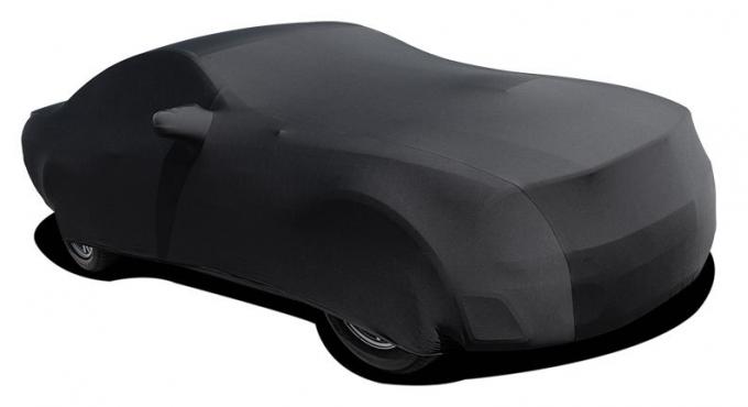 Mustang Car Cover Coupe or Convertible, Onyx Satin Indoor, Black, 2005-2017