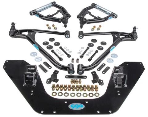 Classic Performance Totally Tubular Upper and Lower Mini Subframe Control Arms for 1967-70 Ford Mustang 6770TCA-ULK-B