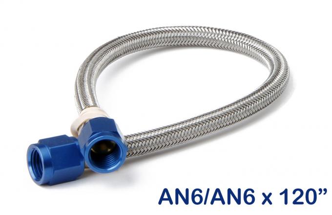 NOS Stainless Steel Braided Hose -6AN 10-Foot Blue 15460NOS