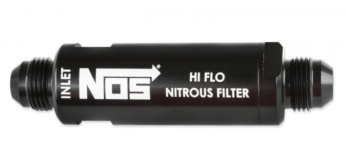 NOS in-Line Hi-Flow Nitrous Filter, 8AN, Black 15559NOS