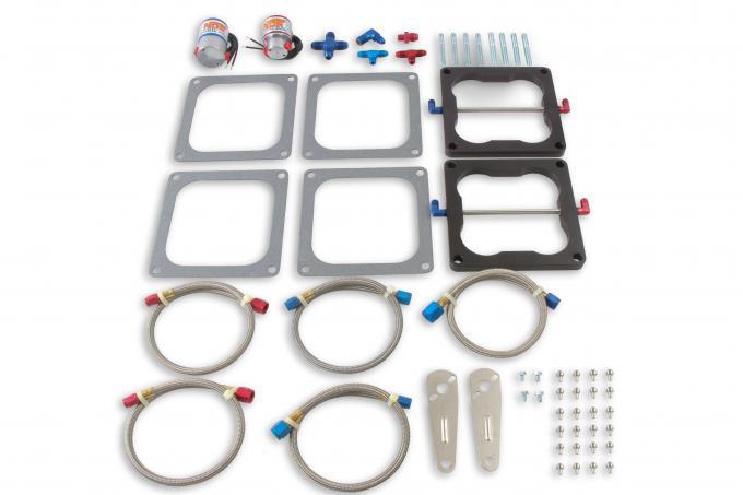 NOS Pro-Shot Fogger "Upgrade Kit" Cheater Nitrous System, 4500 Holley Dominator Flange X 2 02023NOS