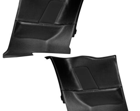 TMI Rear Molded Quarter Panels,  OE Sport Pattern  1964-1968 Ford Mustang, Black Sierra Vinyl 11-70015-958