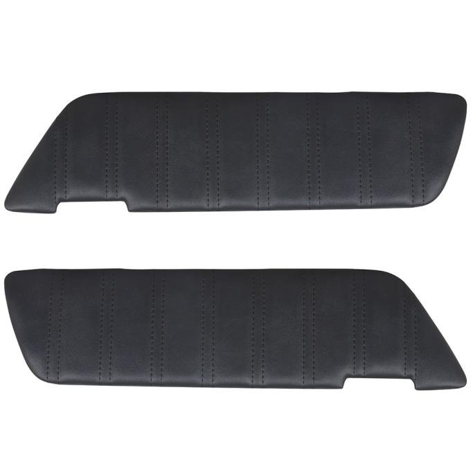 TMI Front Molded Door Panel Inserts, Sport Pattern  1969-1970 Ford Mustang, Black Corinthian Vinyl 11-70101-3722