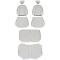 TMI Front & Rear Factory Replacement Upholstery, OE Pattern 43-74622