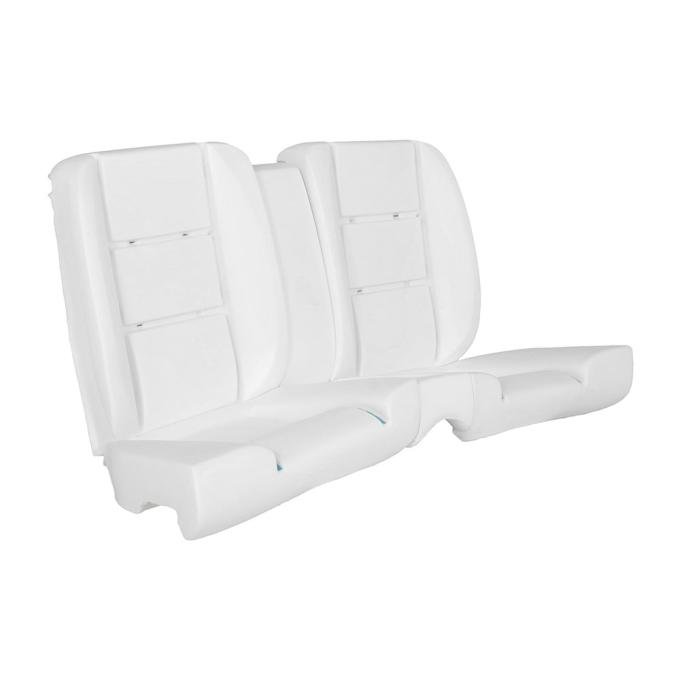 TMI Rear Seat Uph/Foam Kit W/O Console, OE Sport II Pattern  1967 Ford Mustang, Black Sierra Vinyl 46-70304K-958