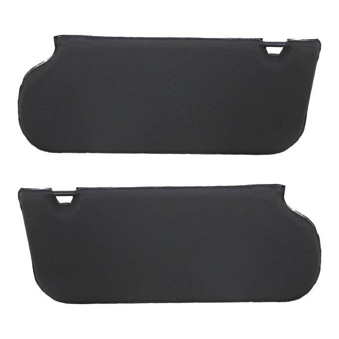 TMI Sun Visors W/Out Mirror  1985-1988 Ford Mustang, Black Tier Grain Vinyl 21-73206-770