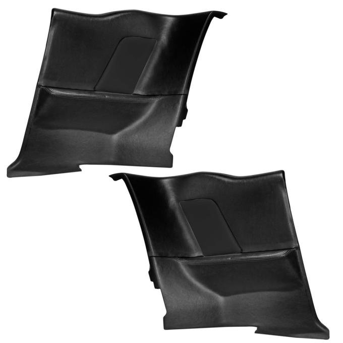 TMI Rear Molded Quarter Panels,  OE Sport Pattern  1964-1968 Ford Mustang, Black Sierra Vinyl 11-70015-958