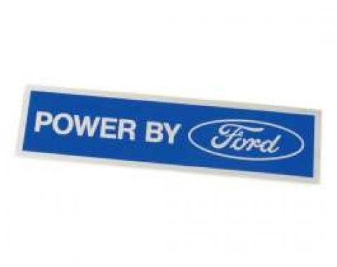 Decal - Valve Cover - Powered By Ford - Chrome