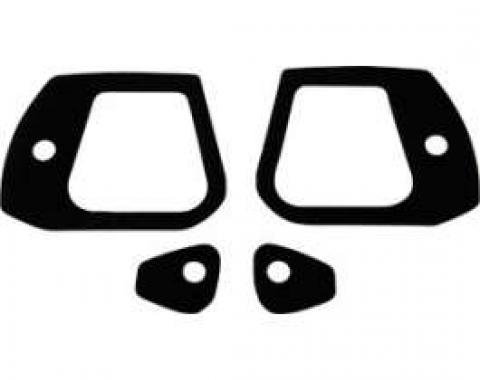 Outside Door Handle Pad Set - Black Vinyl