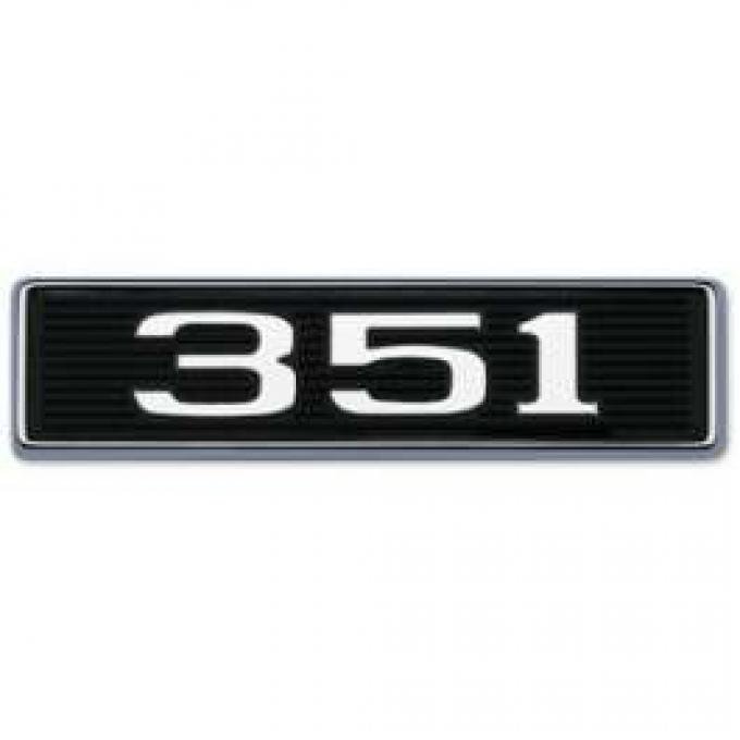 351 Hood Scoop Emblem - Correct Die-Cast