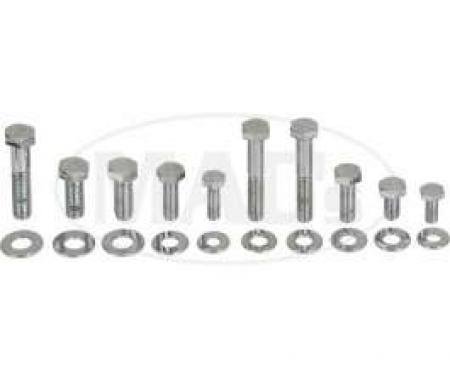 Engine Hardware Kit (Small Block, Standard Exhaust, Chrome)