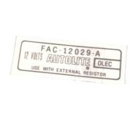 Decal - Ignition Coil
