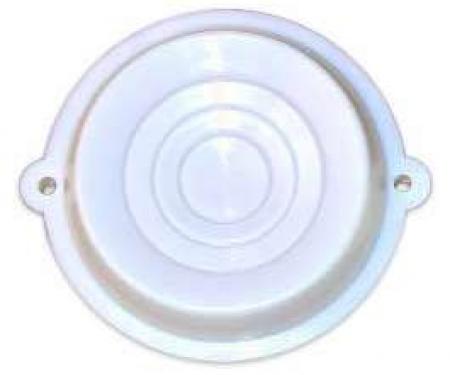 Dome Light Lens - White Plastic