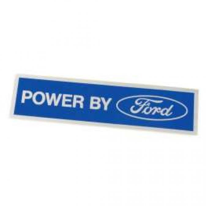 Decal - Valve Cover - Powered By Ford - Chrome