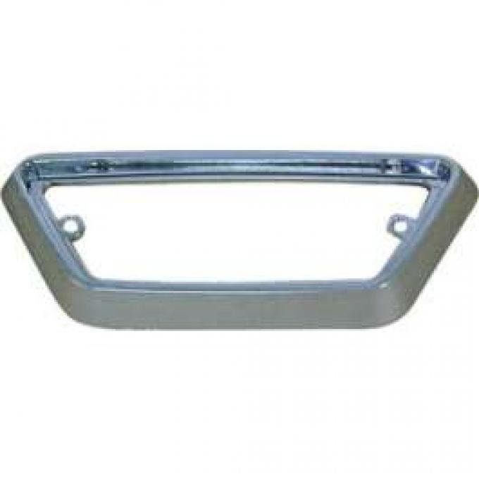 Dome Light Bezel - Rectangular - Chrome