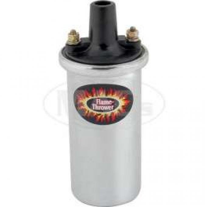 Flame Thrower Ignition Coil - 12 Volt - Chrome - V8